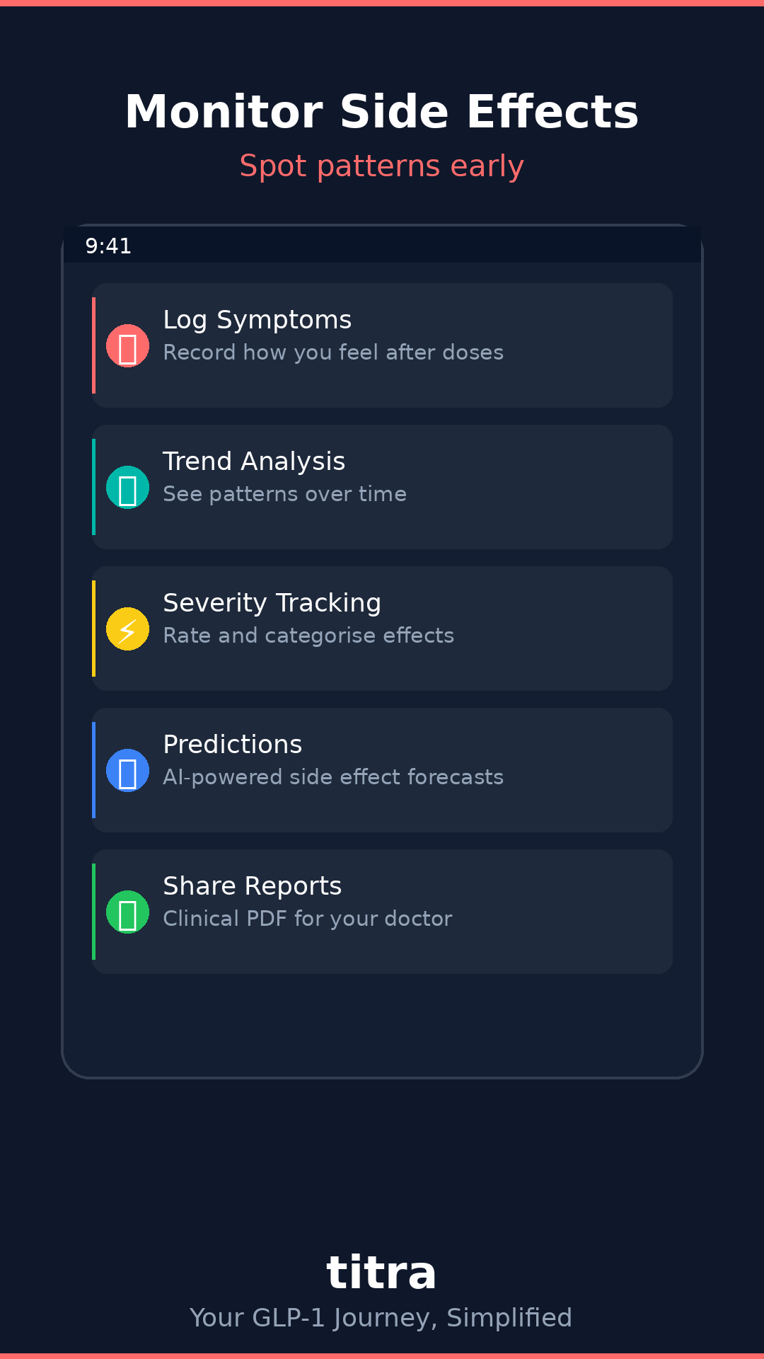 Side effects journal