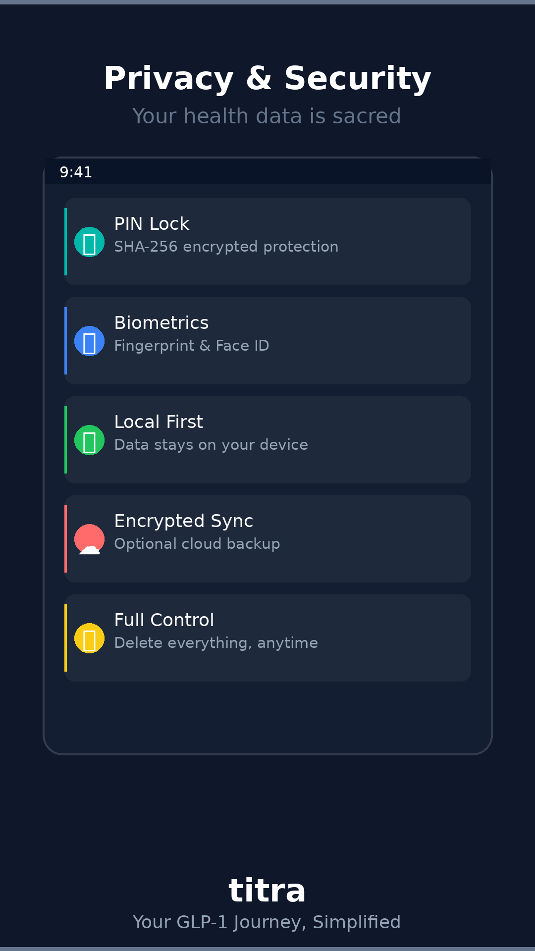 Privacy and security settings